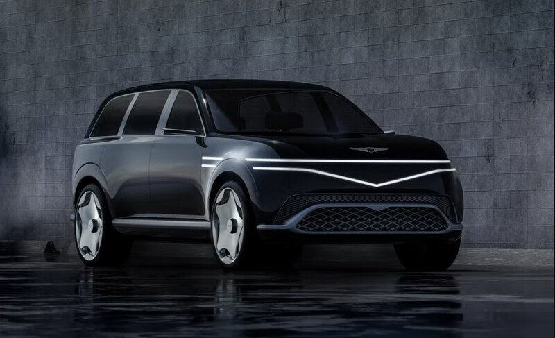 Genesis GV90 фронтальная часть концепта Genesis Neolun