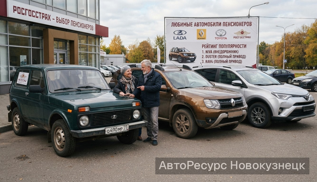 Росгосстрах назвал любимые автомобили пенсионеров: Нива, Duster и RAV4