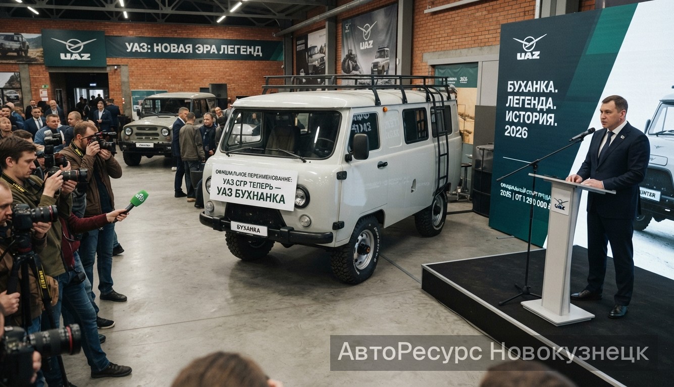 УАЗ официально переименовал СГР в Буханку: детали новости 2026