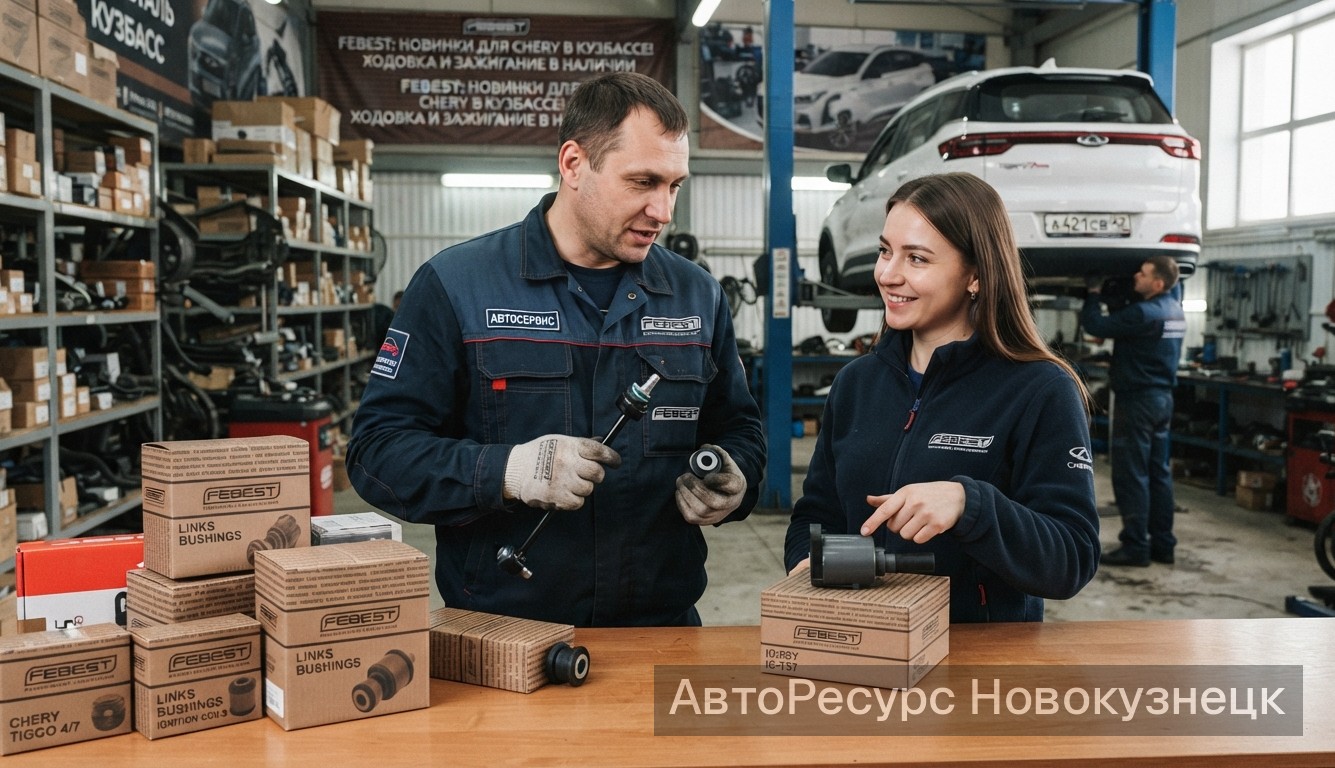 Новые запчасти FEBEST для Chery: тяги, втулки и катушки