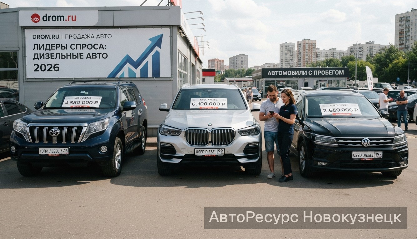 Топ-3 дизельных авто с пробегом в России летом 2026 года