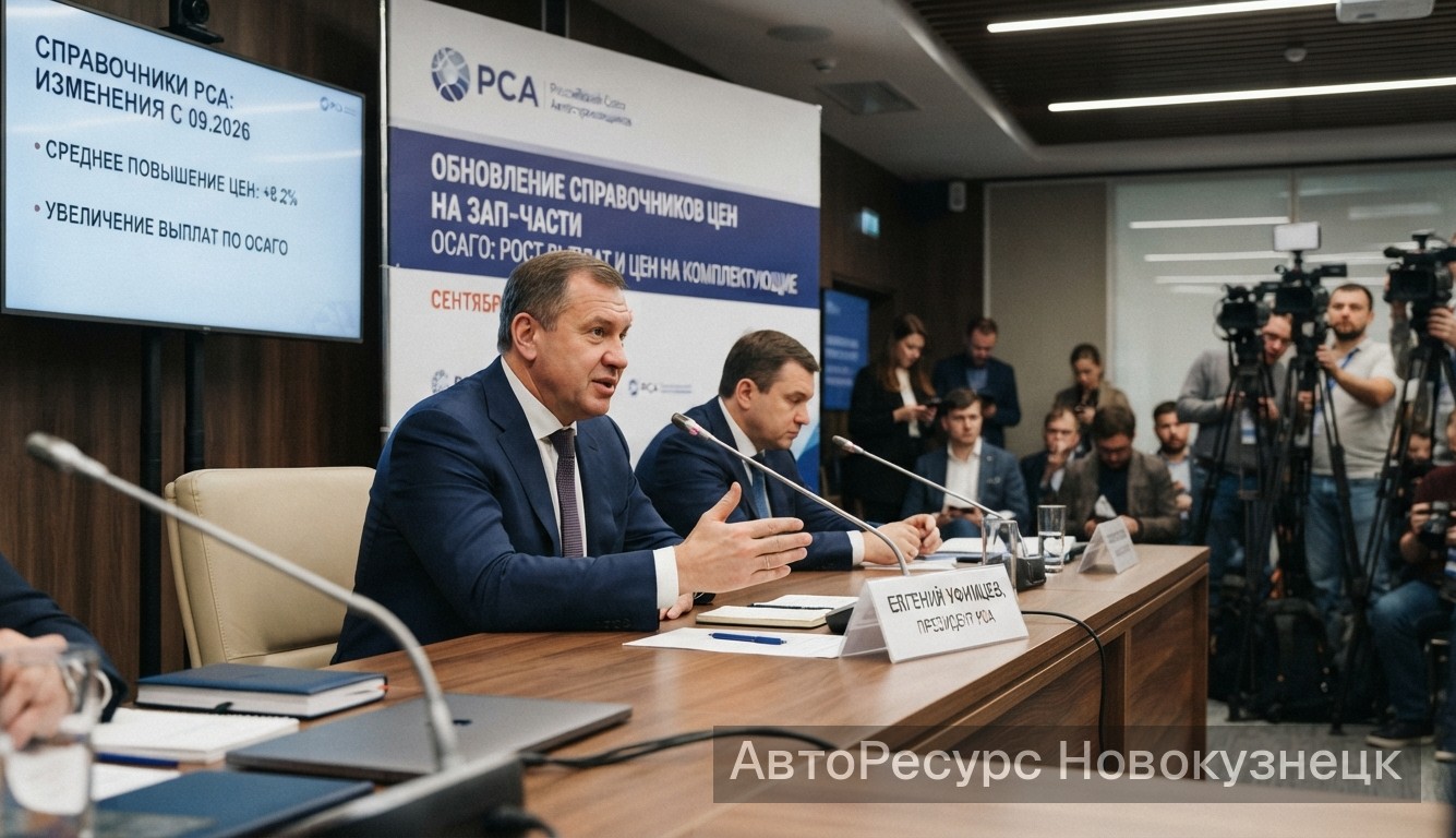 РСА обновил справочники ОСАГО: рост цен на запчасти 8,2% с сентября 2026