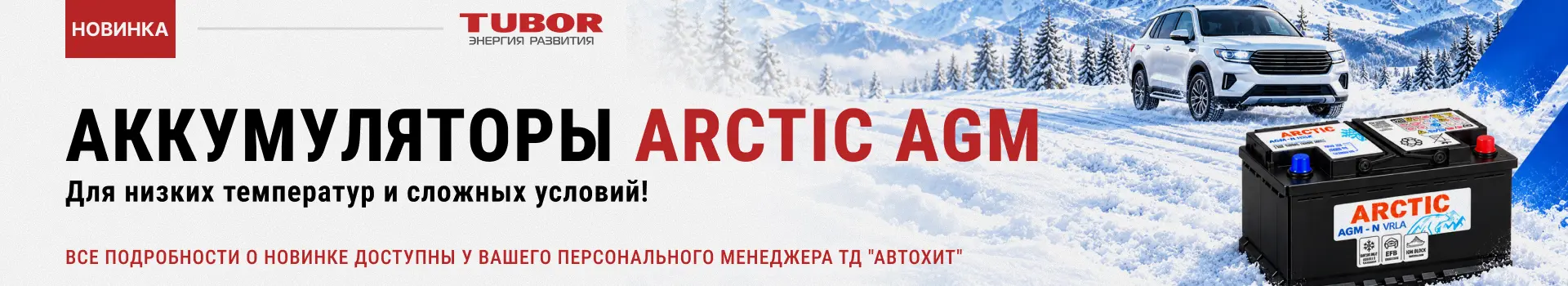 Аккумуляторы Tubor AGM